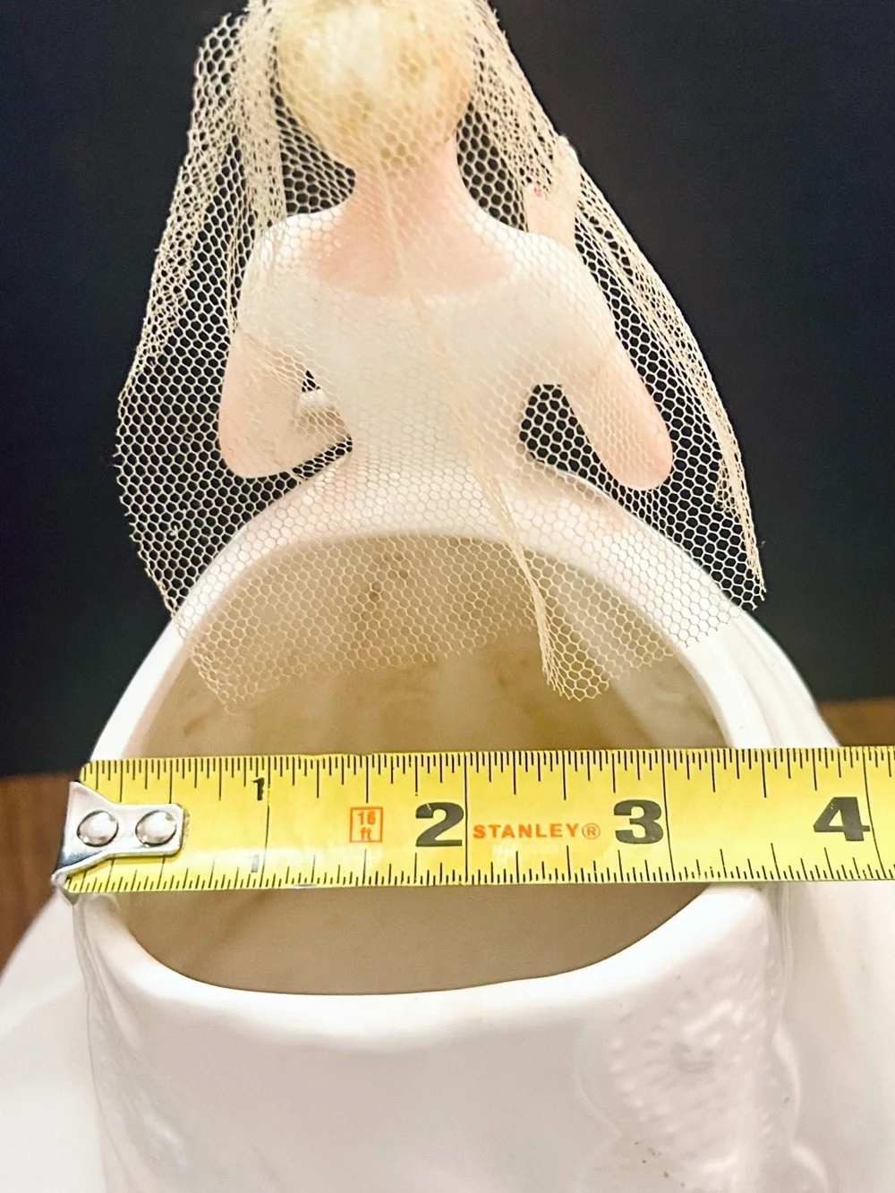 Vintage 1950s Inarco Japan Ceramic Bride Planter Figurine, Mid Century Wedding